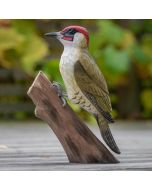 Onder de naam DecoBird - Groene specht presenteren wij een serie van ambachtelijk vormgegeven houten vogels.