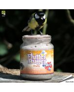 Flutter Butter™ - Echte pindakaas voor tuinvogels - Vruchten (330g)
