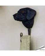 Speelse en praktische houten kledinghaak met Labrador Retriever. Handgemaakt en met een maximale belasting van 10 kg ➤ Vogelhuisje.com