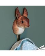 Kledinghaak van Wildlife Garden met een eekhoornkop ✔️ Ambachtelijk uit hout gesneden ✔️ Origineel en decoratief cadeau ✔️ Bestel nu op www.hoezo-kado.nl