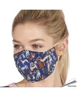 Mondkapje met Honden (blauw) | Wasbaar