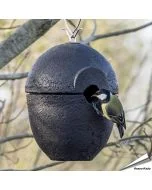 Houtbeton nestkast Malaga | hangend | zwart | Vogelhuisje.com