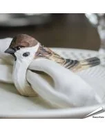 Houten Servetring Ringmus - Natuurdecoratie | Vogelhuisje.com