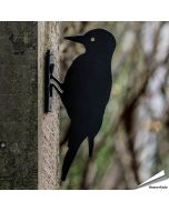 Silhouet Specht (Grote Bonte Specht) van metaal