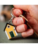 Sleutelhanger Multiholk Villan Geel Wildlife Garden vrijstaand voorzijde | Koop online bij Vogelhuisje.com