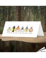 Verjaardagskaart met leuke tuinvogels - Voor natuurliefhebbers - Vogelhuisje.com