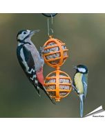 Vrolijke vetbolhouders voor tuinvogels ✔️ Gemaakt van duurzaam kunststof ✔️ Eenvoudig op te hangen & schoon te maken ➤ Bestel op Vogelhuisje.com