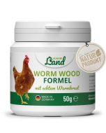 Wormwood Formule van HÜHNER Land - 50 gram ✔️ Na een wormkuur bij kippen ✔️ Natuurlijke kruiden ✔️ Ondersteunt een gezonde darmfunctie ✔️ Bestel in de Vogelhuisje.com Webshop