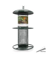 Metalen pindasilo voor tuinvogels - 260mm (groen)