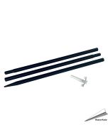 Paal voor voedersilo's (zwart)