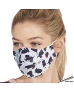 Mondkapje met Honden -zwart/wit | Wasbaar