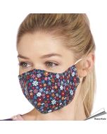 Mondkapje Bloemenprint | Wasbaar - Neusstrip