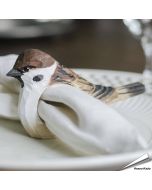 Houten Servetring Ringmus - Natuurdecoratie | Vogelhuisje.com