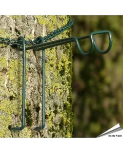 Boomhaak met ketting (groen)