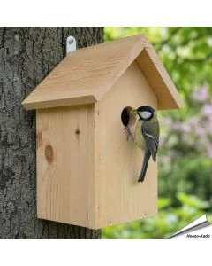 Bouwpakket nestkast voor mezen met invliegopening van 32 mm