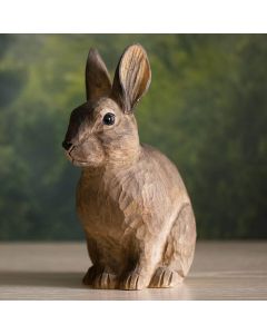 Houten konijn van Wildlife Garden – een prachtige decoratie waar het hele gezin van zal genieten! ✔️ Natuurgetrouw vormgegeven en realistisch gekleurd ➤ Bestel nu eenvoudig online bij Vogelhuisje.com