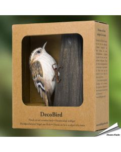 DecoBird - Boomkruiper | Houtgesneden vogel | lindenhout