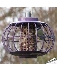 Pindasilolantaarn met beschermkooi | aubergine | Hoezo-Kado