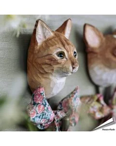 Houten Kledinghaak Rode Kat - Wildlife Garden