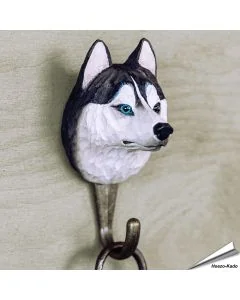 Houten Kledinghaak Siberische Husky - Wildlife Garden