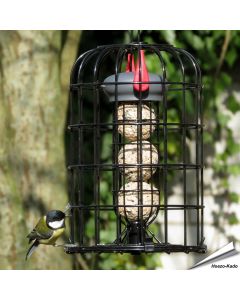 Vetbollenhouder met beschermkooi en vetbollen (8 x 90g)