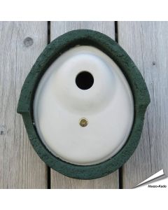 Nestkast houtbeton ovaal - 32mm (groen)