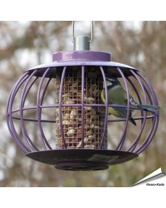 Pindasilolantaarn met beschermkooi | aubergine | Hoezo-Kado