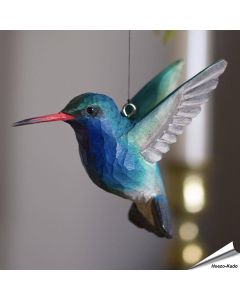 Houtgesneden DecoBirds | Breedsnavelkolibries | Wildlife Garden