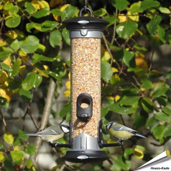 Apollo voedersilo voor zaden - Aanbevolen van Vogelbescherming Nederland - www.vogelhuisje.com