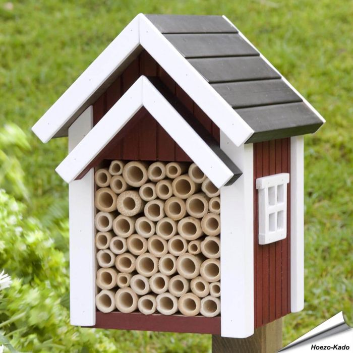Biholk (Bijenkastje) rood van Wildlife Garden