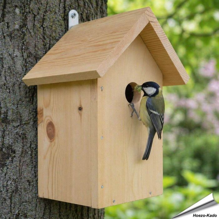 Bouwpakket nestkast voor mezen met invliegopening van 32 mm