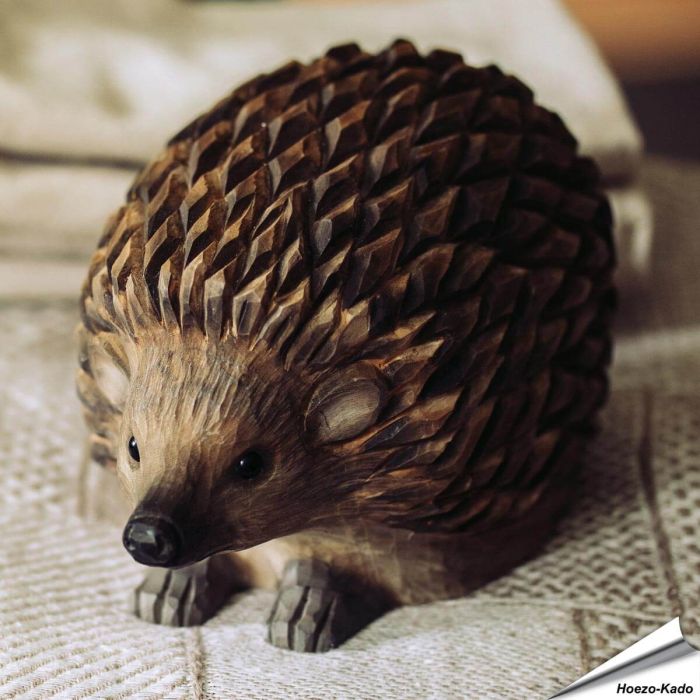 DecoAnimal Egel, houtgesneden egel van Wildlife Garden