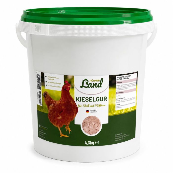 Diatomeeënaarde voor kippen is een 100% natuurlijk product ✔️ Geschikt voor stal, tuin en erf ✔️ Neemt vocht effectief op ✔️ Zorgt voor een prettig stalklimaat