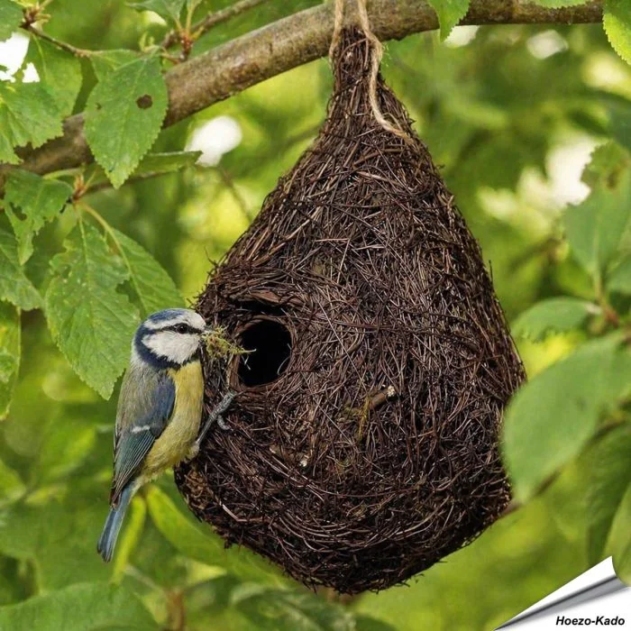 nestbuidel nestkast mezen, kreupelhouten nestkast, leuke nestkast, holennestkast, boomklever