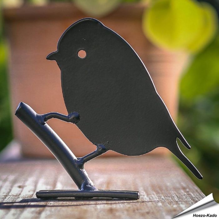 Silhouet Pimpelmees van metaal