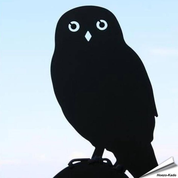 Silhouet Steenuil van metaal