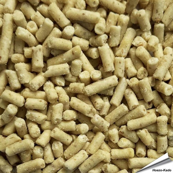 Plantaardige vetpellets met pinda's van Aniculis, detailweergave