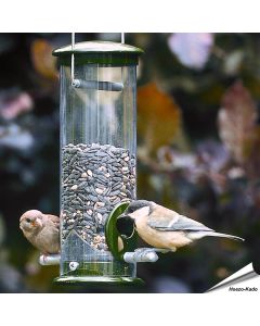 Voedersilo metaal groen (220mm) - 2 voederopeningen