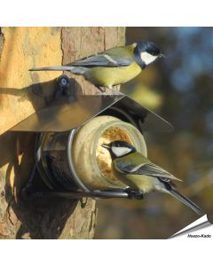 Metaaldraad Pindakaaspothouder voor potjes vogelpindakaas - Vogelhuisje.COM