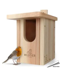Nestkast voor Roodborstje - Halfholen