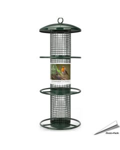 Metalen pindasilo voor tuinvogels - 350mm (groen)