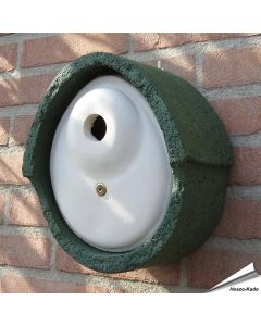 Nestkast houtbeton ovaal - 32mm (groen)