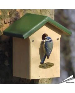 Nestkast pimpelmees "Week van de Nestkast" ✔️ Aanbevolen door Vogelbescherming NL en SOVON ✔️ FSC-gecertificeerd hout ✔️ Mooie geschenkdoos ✔️ Koop bij Vogelhuisje.com