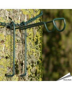 Boomhaak met ketting (groen)