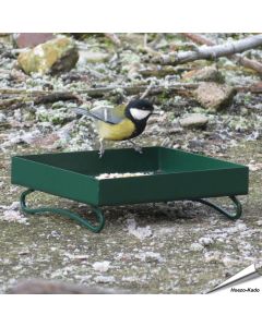 Metalen voedertafel van Aniculis voor tuinvogels ✔️ Zeer stabiele metalen constructie ✔️ Poedergecoate afwerking ✔️ Hygiënisch - eenvoudig schoon te maken ✔️ Bestel op Vogelhuisje.com