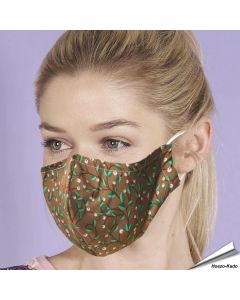 Mondkapje Kerst - Sneeuwbes | Wasbaar - Neusstrip