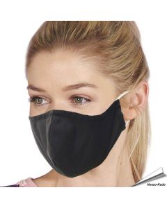 Mondkapje zwart | Wasbaar - Neusstrip