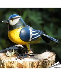 Decor Bird - Pimpelmees (metaal)