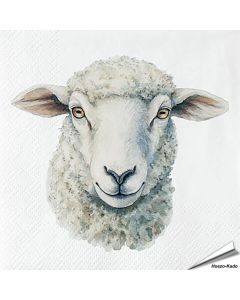 Stijlvolle servetten met een schaap (boederijdier) van Esschert Design ✔️ FSC-papier, 3-laags, biologisch afbreekbaar ✔️ Perfect voor elke tafelsetting ➤ Bestel bij Vogelhuisje.com