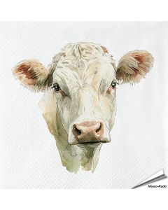 Stijlvolle servetten met een koe (boederijdier) van Esschert Design ✔️ FSC-papier, 3-laags, biologisch afbreekbaar ✔️ Perfect voor elke tafelsetting ➤ Bestel bij Vogelhuisje.com